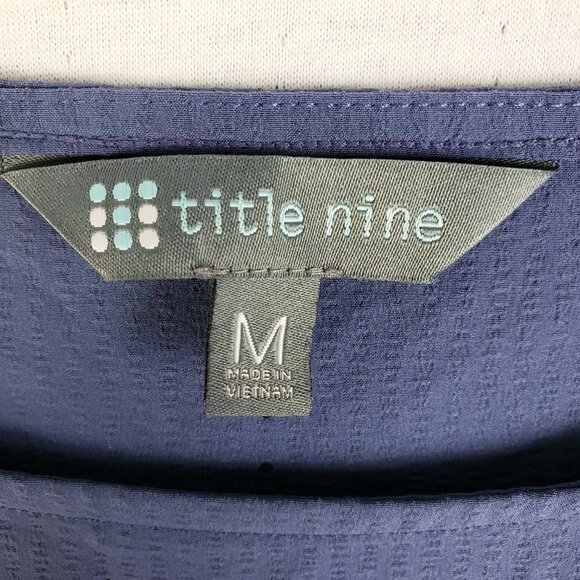 Title Nine Cirrus Lasercut Athletic Dress Blue Athleisure Stretch size M Sporty - Picture 6 of 13